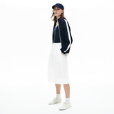 Womens Wo Hooded Zip-Up Sweatshirt | Lacoste Black/White • Hhw