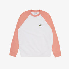 Mens Embroidered Logo Regular Fit Sweatshirt | Lacoste White / Pink • 64Z