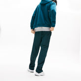Mens LIVE Lightweight Striped Track Pants | Lacoste Black / Green • Rwl