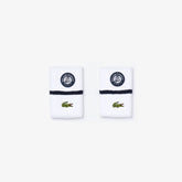 Mens SPORT Roland Garros Wristbands | Lacoste White / Navy Blue / White • Du9