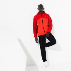 Mens SPORT Hooded Colorblock Tracksuit | Lacoste Red / Black / White • Rrx