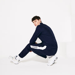 Mens SPORT Stand-up Neck Colorblock Tracksuit | Lacoste Navy Blue / White / Navy Blue • Pwr