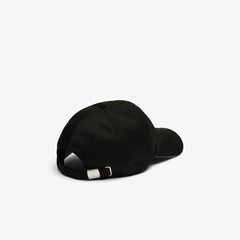 Mens SPORT Breathable Piqué Golf Cap | Lacoste Black / White • 258