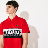Mens SPORT Logo-Graphic Lightweight Polo | Lacoste Red / Black / White • Atv