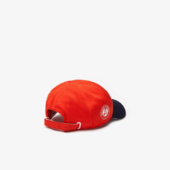 Mens SPORT Roland Garros Two-Tone Piqué Cap | Lacoste Red / Navy Blue / White • L9E