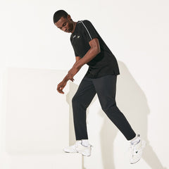 Mens SPORT Stretch Track Pants | Lacoste Black / White • Myj