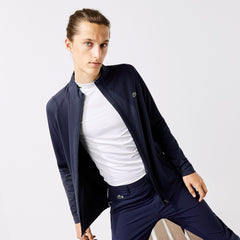 Mens SPORT Stretch Zip-Up Golf Jacket | Lacoste Navy Blue • 423