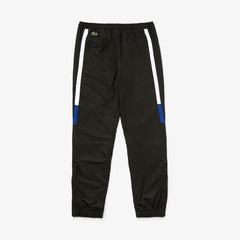 Mens SPORT Lightweight Color-Block Track Pants | Lacoste Black / White / Blue / Black • Puc