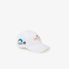 Mens SPORT Miami Open Cotton Cap | Lacoste White / Orange / Navy Blue • Gnu