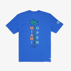 Mens SPORT Miami Open Crew Neck Graphic Tee | Lacoste Blue • V6C