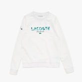 Womens Wo SPORT Miami Open Print Fleece Sweatshirt | Lacoste White / Navy Blue • 522