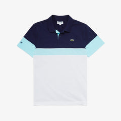 Mens SPORT Miami Open Ultra-Light Polo | Lacoste Navy Blue / White / Turquoise • Jgz