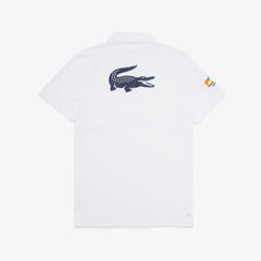 Mens SPORT Performance Polo | Lacoste White / Navy Blue • 522