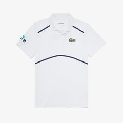 Mens SPORT Performance Polo | Lacoste White / Navy Blue • 522