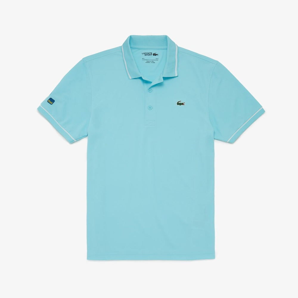 Mens SPORT Miami Open Edition Technical Piqué Polo | Lacoste Turquoise / White • 4M9