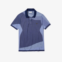 Mens Motion Ergonomic Polo Shirt | Lacoste Navy Blue / Purple • Nfn