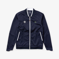 Mens SPORT Roland Garros Piqué Zip-Up Jacket | Lacoste Navy Blue / White / Red • L2C