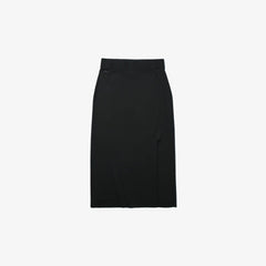 Womens Wo LIVE Slit-Front Knit Skirt | Lacoste Black • 031
