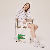 Mens Unisex Lacoste x Jean-Michel Tixier Oversize Croc Tote | Lacoste Pap Croc • E87
