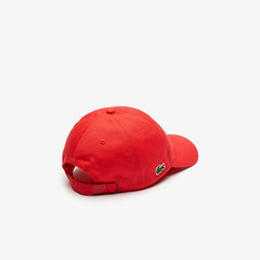 Mens Unisex Lacoste x FriendsWithYou Cotton Print Cap | Lacoste Red • 4By