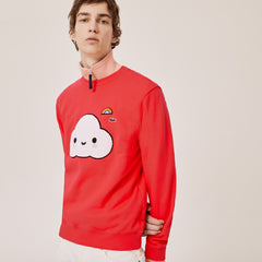Mens/Womens Unisex Lacoste x FriendsWithYou Print Sweatshirt | Lacoste Red • 4By