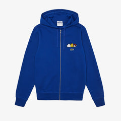 Mens/Womens Unisex Lacoste x FriendsWithYou Design Zippered Jacket | Lacoste Blue • Bdm