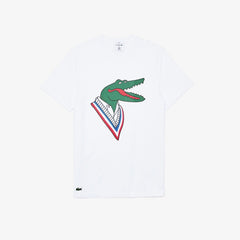 Mens/Womens Lacoste x Jean-Michel Tixier Graphic T-shirt | Lacoste White / Red • K01