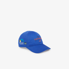 Mens SPORT Miami Open Cotton Cap | Lacoste Blue / Orange / Navy Blue • Huw