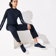 Womens Wo Presidents Cup Breathable Stretch Zip Golf Sweatshirt | Lacoste Navy Blue / White • 525