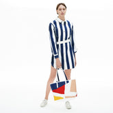 Womens Wo Anna Removable Pouch Coloured Design Tote | Lacoste Color Bloc Robert George • E42