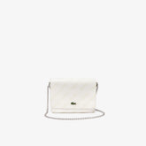Womens Wo Flap Bag with Chain Strap | Lacoste Marshmallow • A56