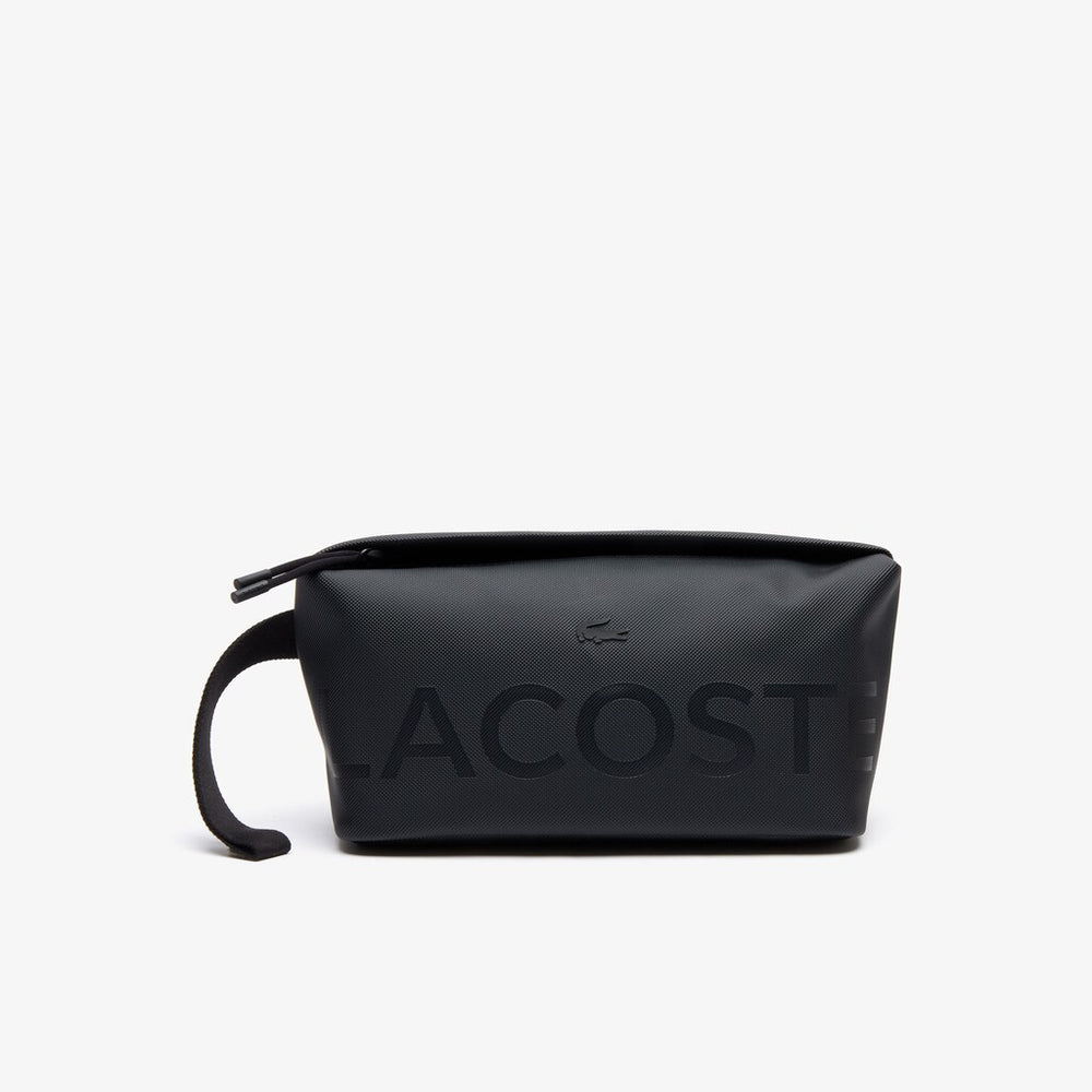 Mens L.12.12 Branded Zip Toiletry Bag | Lacoste Black • 000