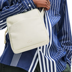 Mens Classic L.12.12 Vertical Zip Camera Bag | Lacoste Marshmallow • A56