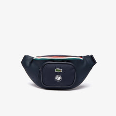 Mens Roland Garros Nylon Belt Bag | Lacoste Peacoat Verdant Green Mol • E44