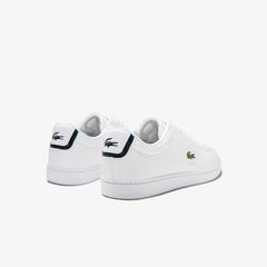 Womens Wo Carnaby Evo Mesh-lined Leather Sneakers | Lacoste White • 001