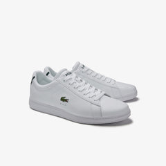 Mens Carnaby Evo Leather Sneakers | Lacoste White • 001