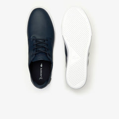 Mens Esparre Leather Trainers | Lacoste Nvy/Wht • 092