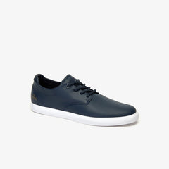 Mens Esparre Leather Trainers | Lacoste Nvy/Wht • 092