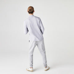 Mens Long-Sleeve Classic Fit Polo Shirt | Lacoste Grey Chine • Cca
