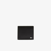 Mens Bi-fold Leather Wallet | Lacoste Black • 000