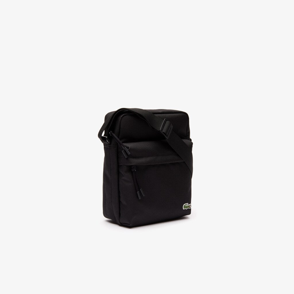 Mens Neocroc Vertical Zip Bag | Lacoste Black • 991