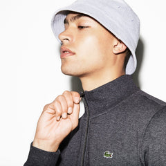Mens   SPORT Full-Zip Fleece Sweatshirt | Lacoste Grey Chine • 050