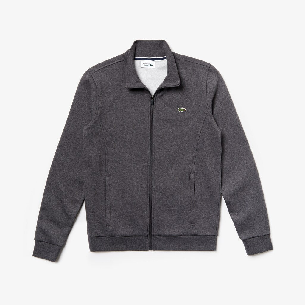 Mens   SPORT Full-Zip Fleece Sweatshirt | Lacoste Grey Chine • 050