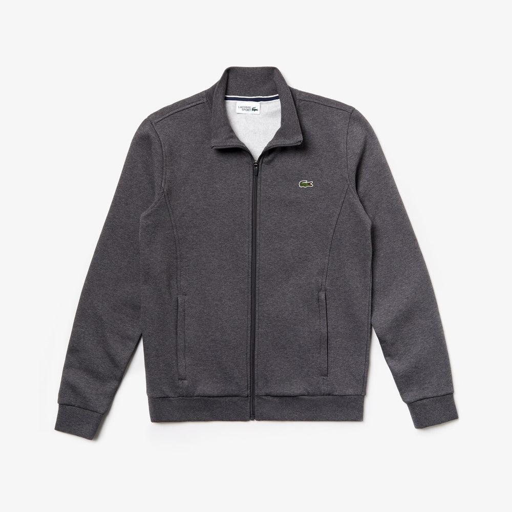 Mens   SPORT Full-Zip Fleece Sweatshirt | Lacoste Grey Chine • 050