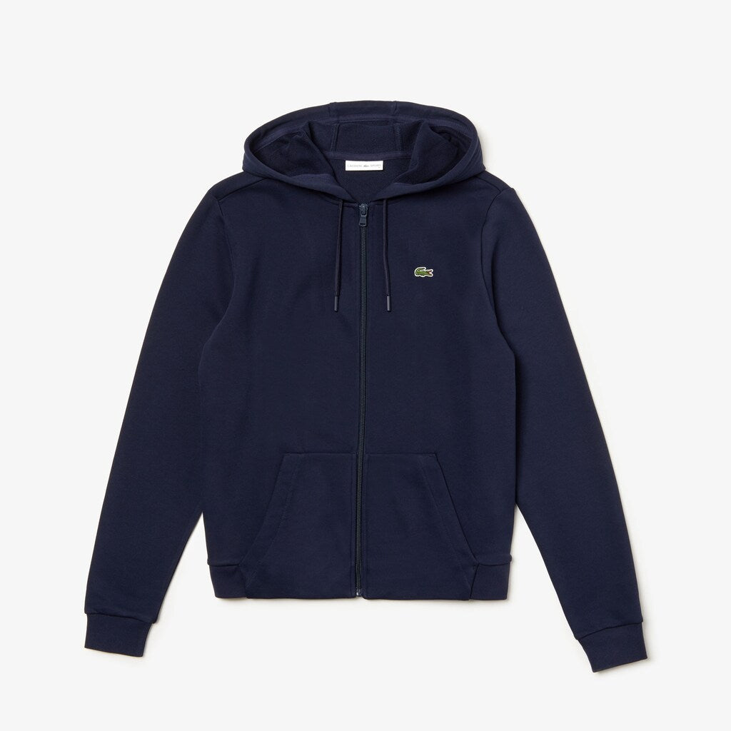 Womens Wo  SPORT Full-Zip Fleece Hoodie | Lacoste Navy Blue • 423