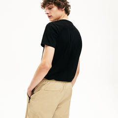 Mens   Crew Neck Pima Cotton T-Shirt | Lacoste Black • 031