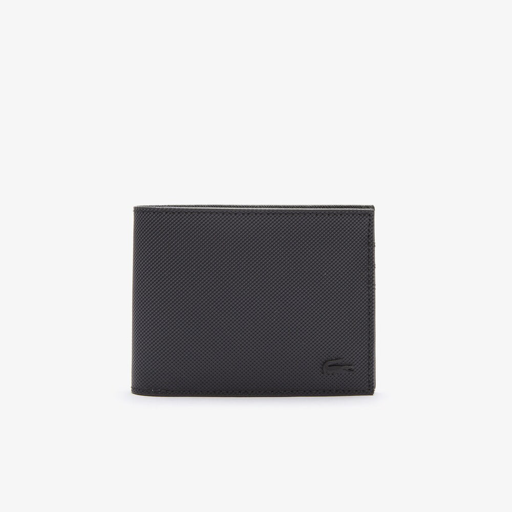 Mens   Classic Petit Piqué Six Card Wallet | Lacoste Black • 000