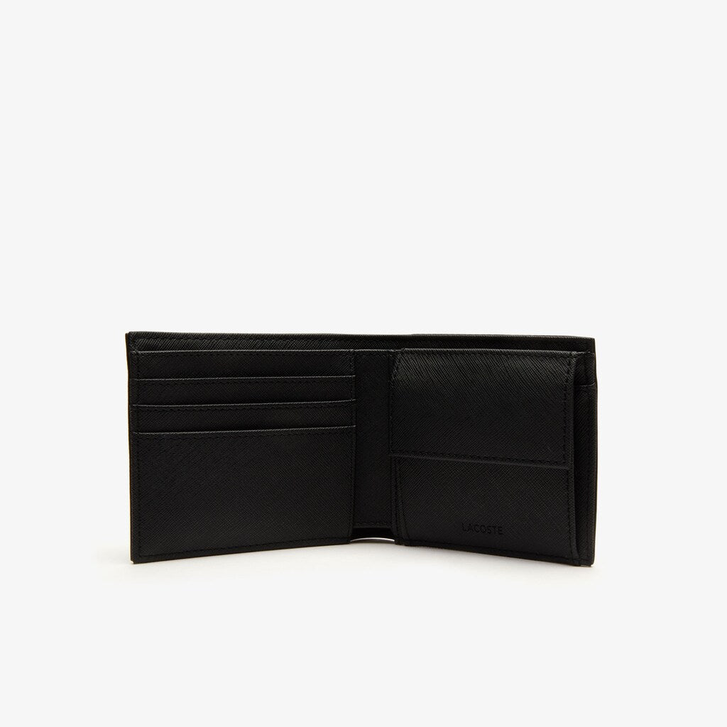 Mens   Classic Bi-fold Petit Piqué Wallet | Lacoste Black • 000