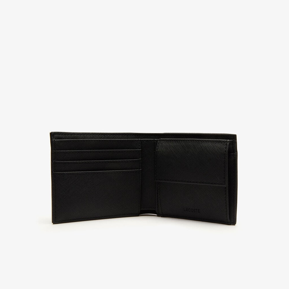 Mens   Classic Bi-fold Petit Piqué Wallet | Lacoste Black • 000