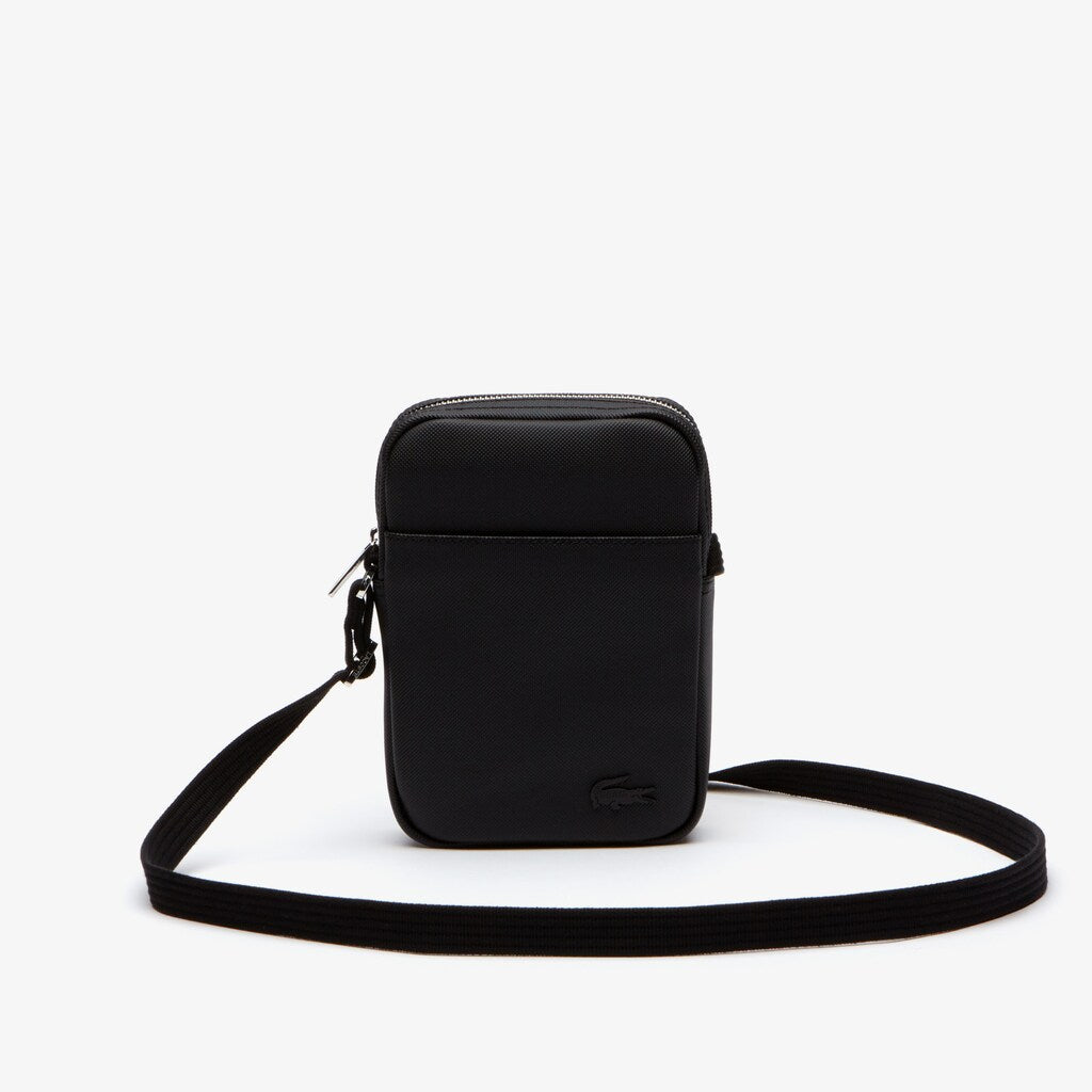Mens   Classic Vertical Zip Bag | Lacoste Black • 000